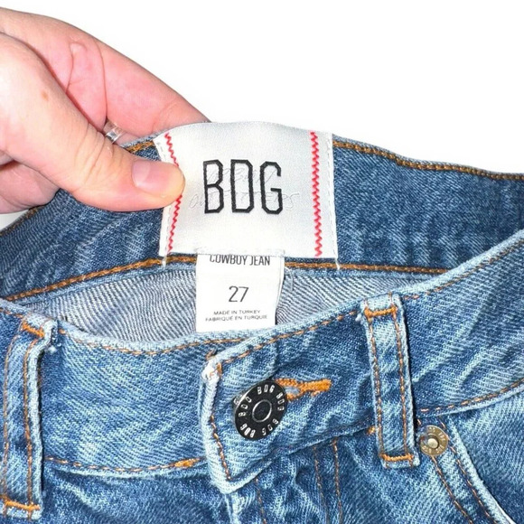 BDG Urban Outfitters Cowboy Jeans Wmns 27x30  Straight Leg Casual Retro Denim - Picture 7 of 10